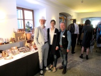 von LI nach RE Kurator Wolfgang Burtscher, GF Bludenz Kultur Ulrike Dirnberger und ich
